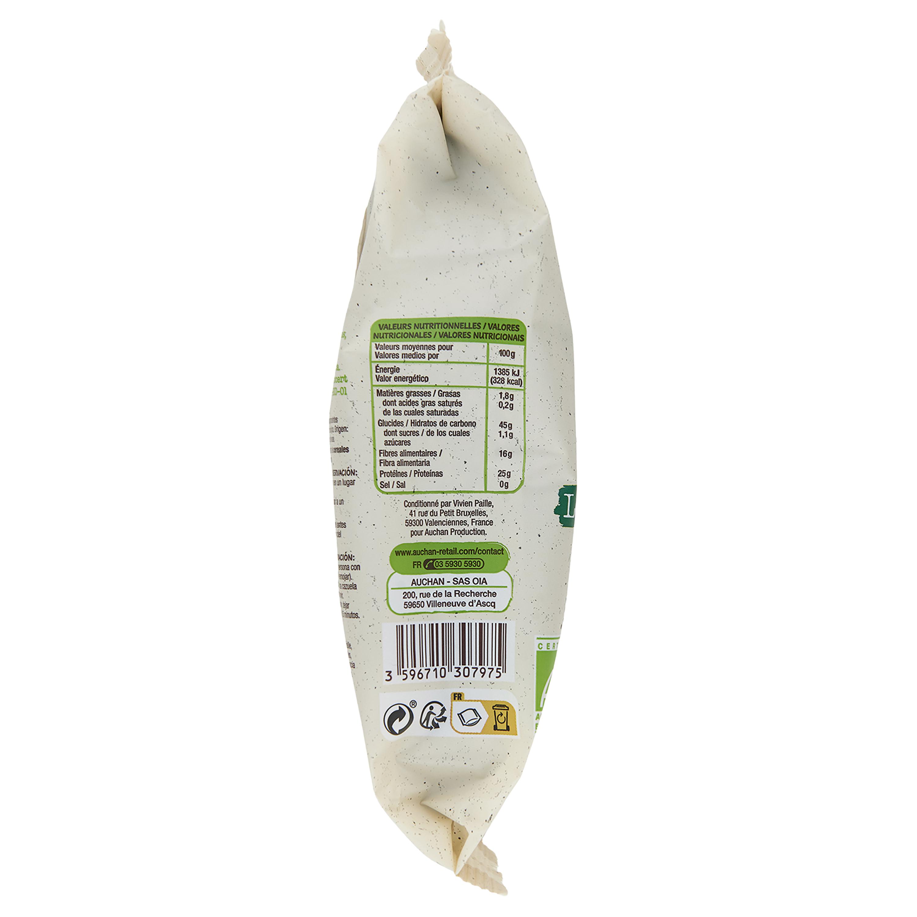 Voir la diapositive 3 : AUCHAN BIO Lentilles vertes 500g