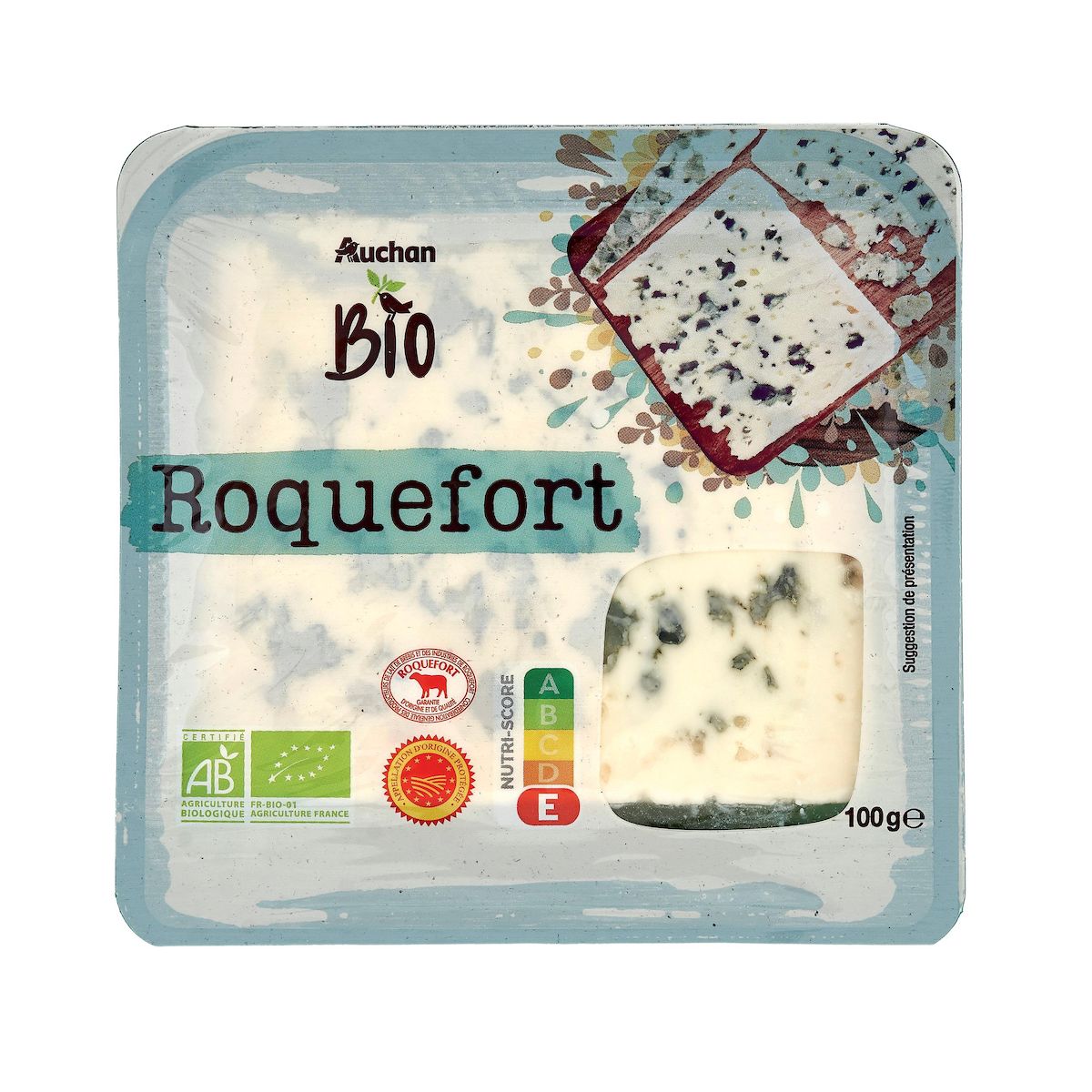AUCHAN BIO Roquefort AOP bio 100g