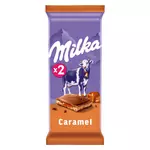 Milka MILKA Tablette de chocolat au lait fourrée au caramel