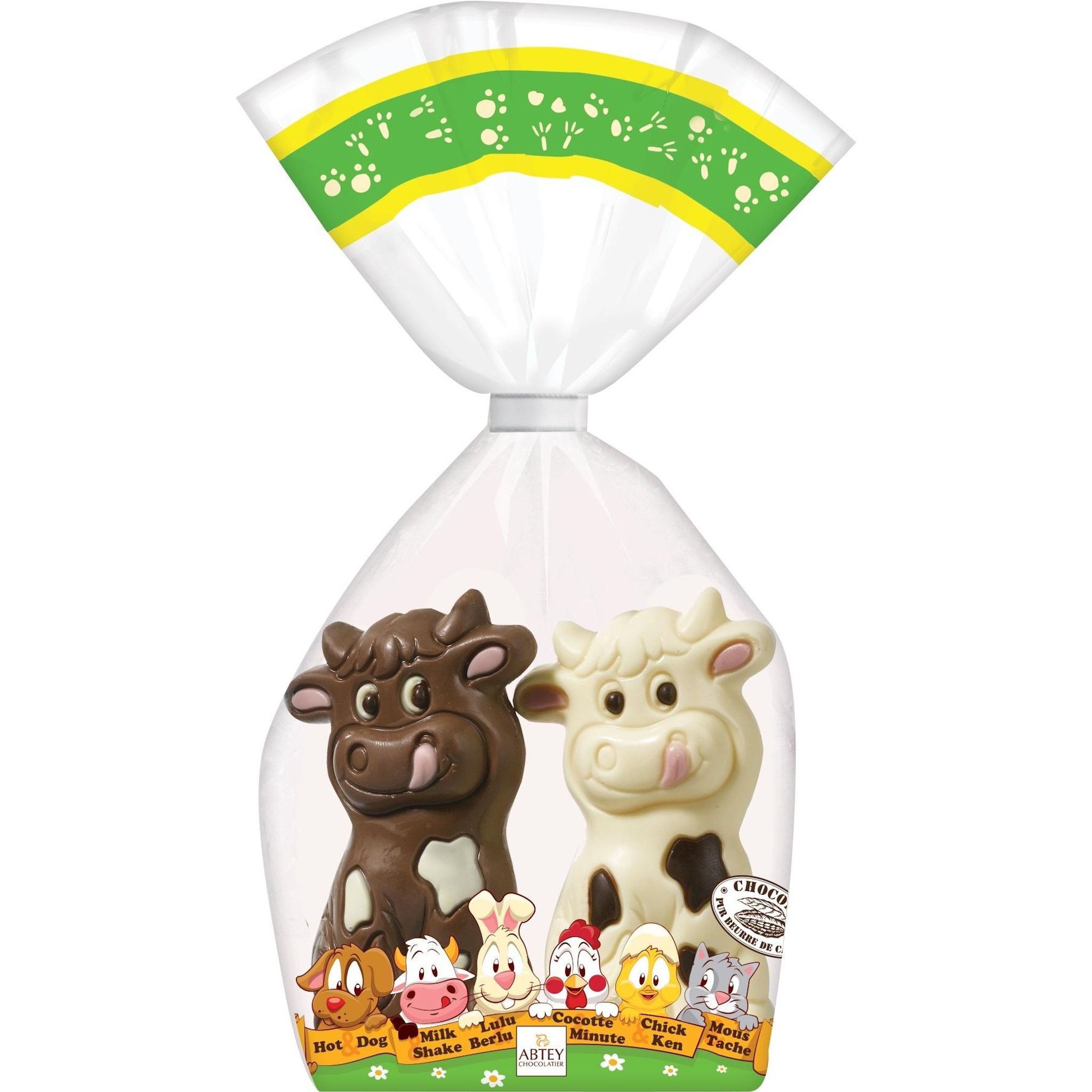 ABTEY Moulage en chocolat au lait et blanc milk et shake 140g