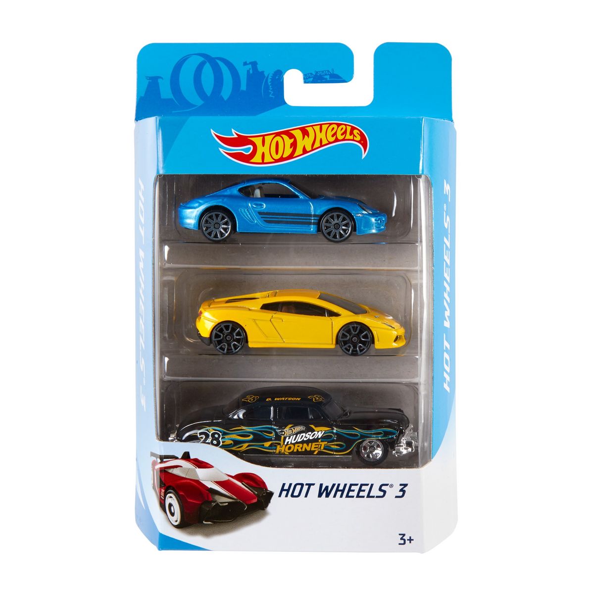 MATTEL Lot de 3 voitures HotWheels