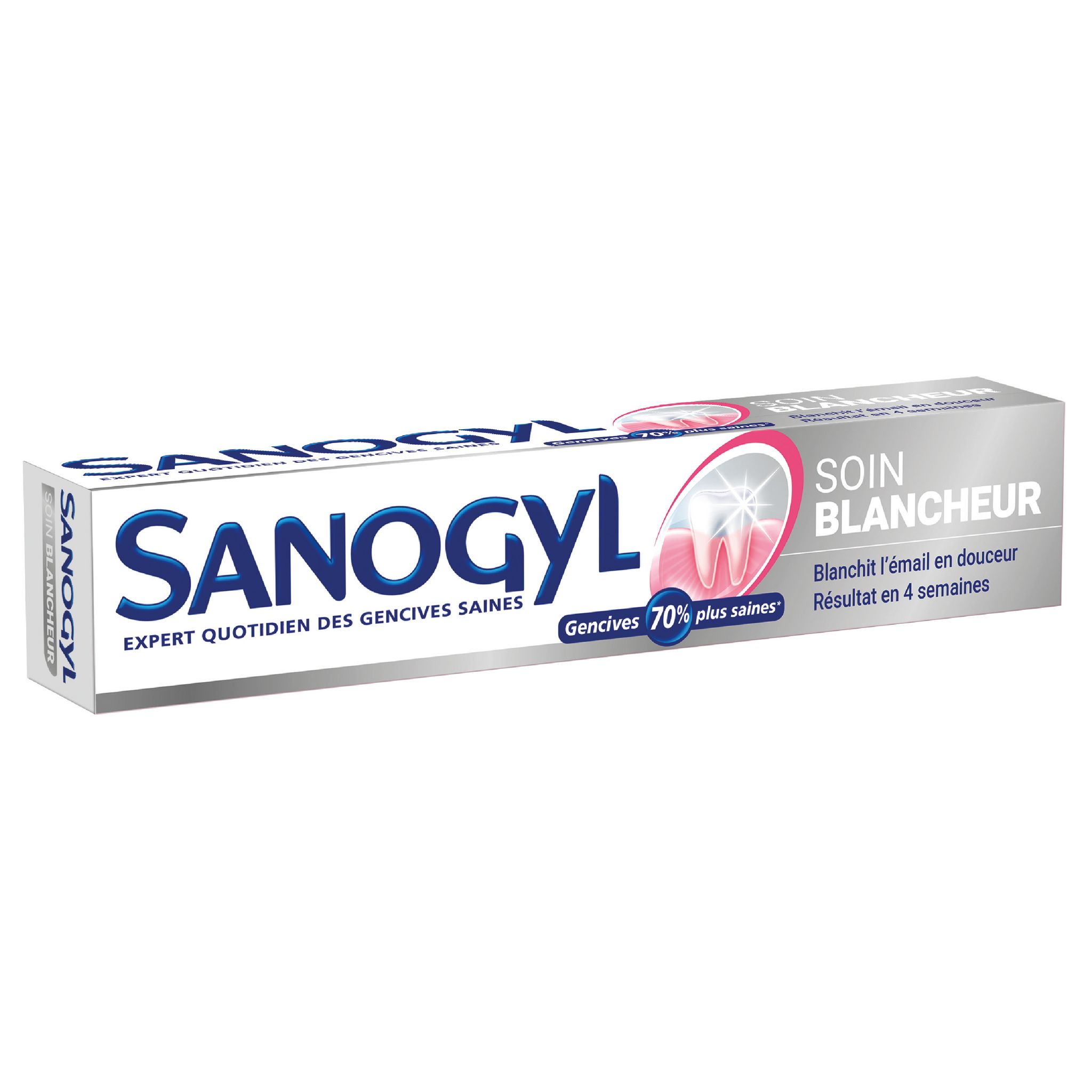 Voir la diapositive 3 : SANOGYL Dentifrice blancheur et soin au bicarbonate 75ml