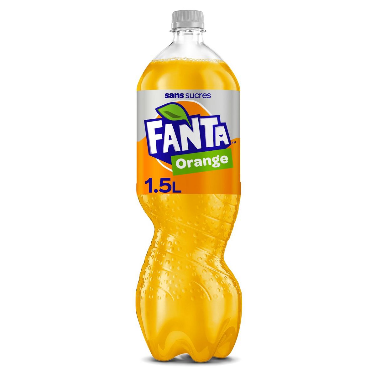FANTA Boisson gazeuse au jus d'orange avec édulcorants zéro 1,5l