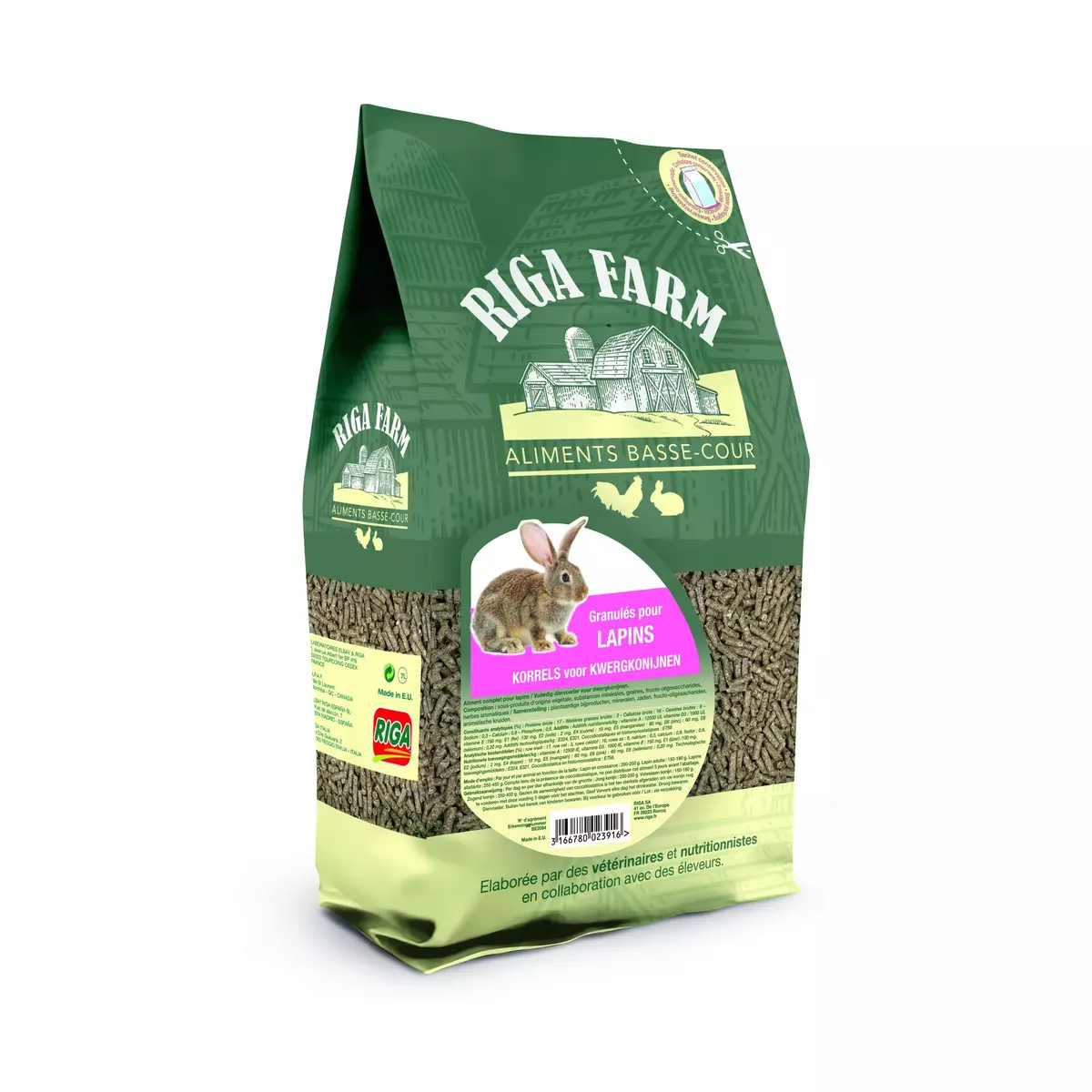 RIGA Farm granules pour lapins 3.8kg