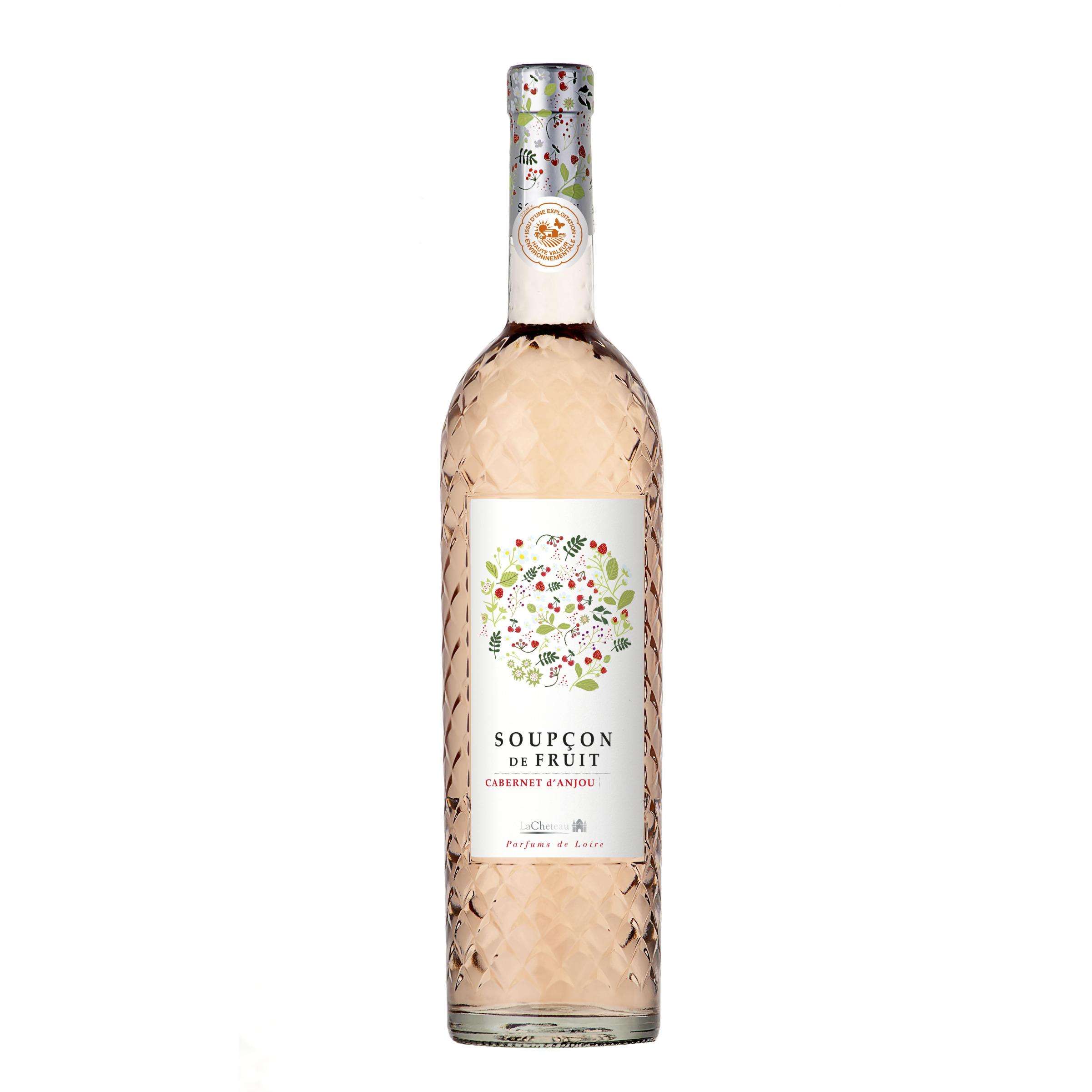Voir la diapositive 2 : LACHETEAU AOP Cabernet d'Anjou soupçon de fruit rosé 75cl