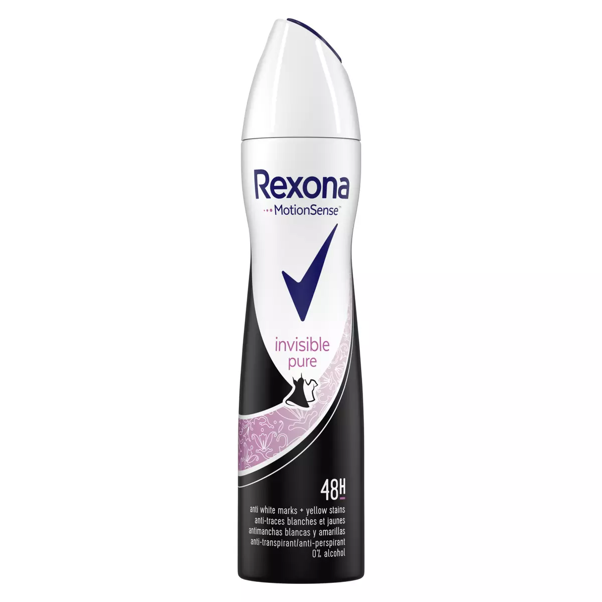 REXONA Invisible Déodorant femme spray antibactérien Pure Spray 200ml