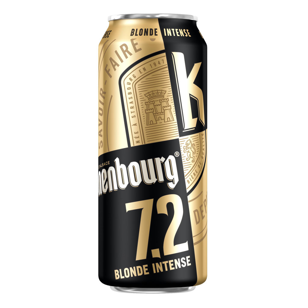 KRONENBOURG Bière blonde 7,2% boîte 50cl