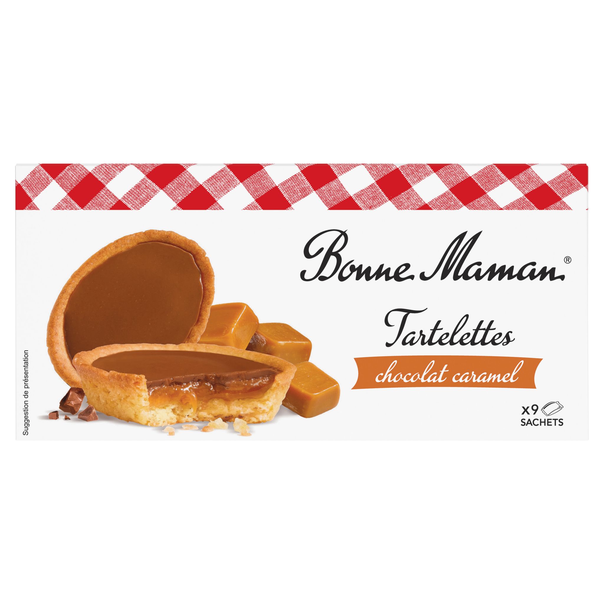 BONNE MAMAN Tartelettes Chocolat Caramel, Sachets Fraîcheur 9 Sachets ...