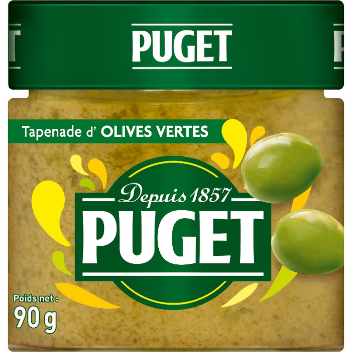 PUGET Tapenade d'olives vertes 90g