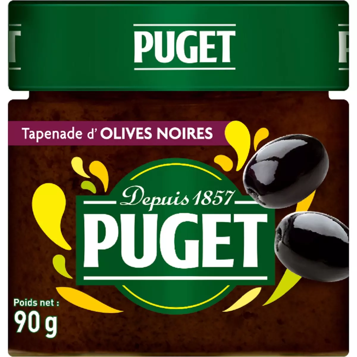 PUGET Tapenade d'olives noires 90g