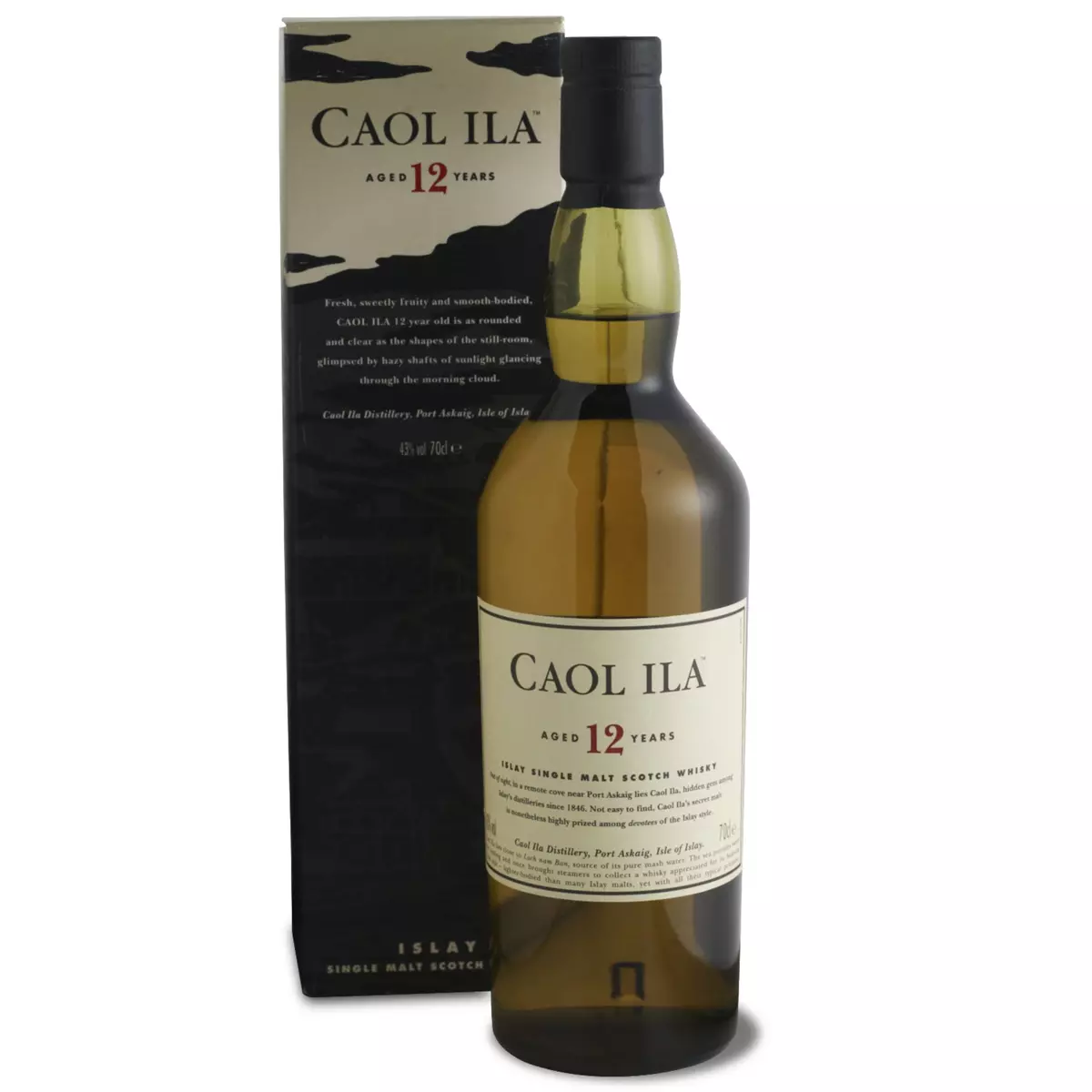 CAOL ILA Scotch whisky single malt écossais 40% 12 ans avec étui