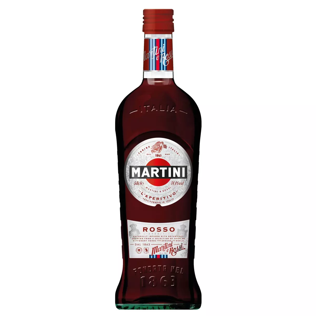 MARTINI Apéritif aromatisé à base de vin rosso 14.4% 50cl