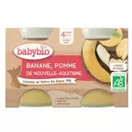 Babybio BABYBIO Petit pot dessert pomme banane bio dès 4 mois