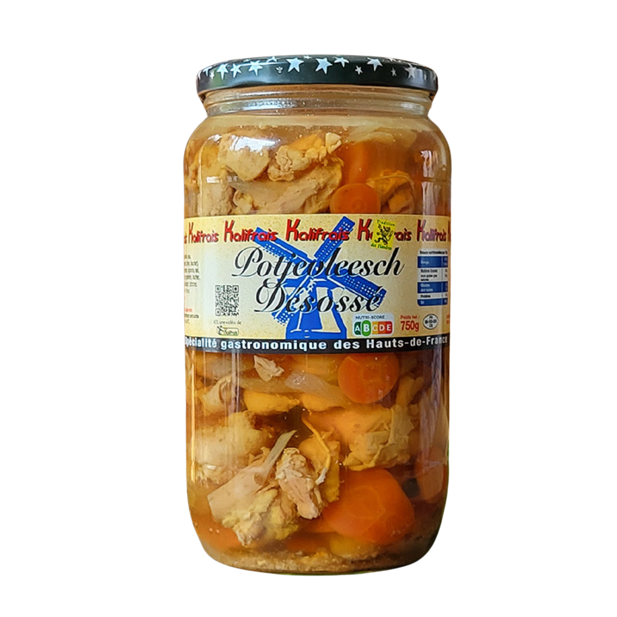 KALIFRAIS Potjevleesch désossé en bocal 750g