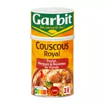 GARBIT Couscous royal poulet merguez et boulettes de viande 3 personnes 1,250kg