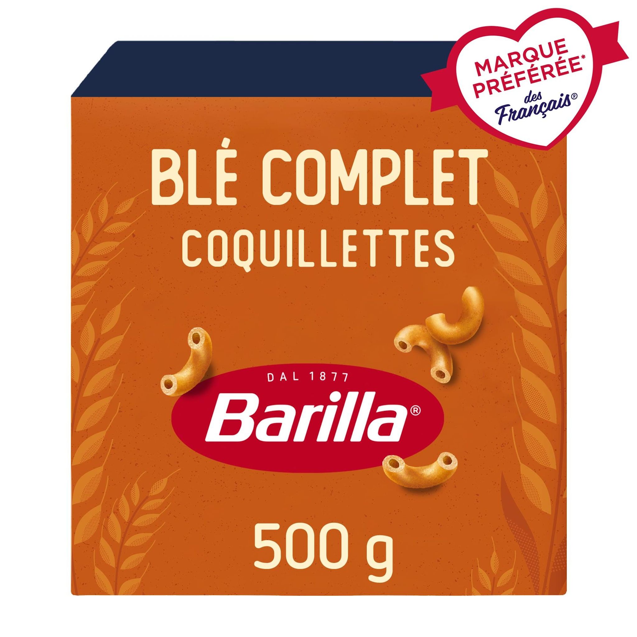 Voir la diapositive 2 : BARILLA Coquillettes au blé complet 500g