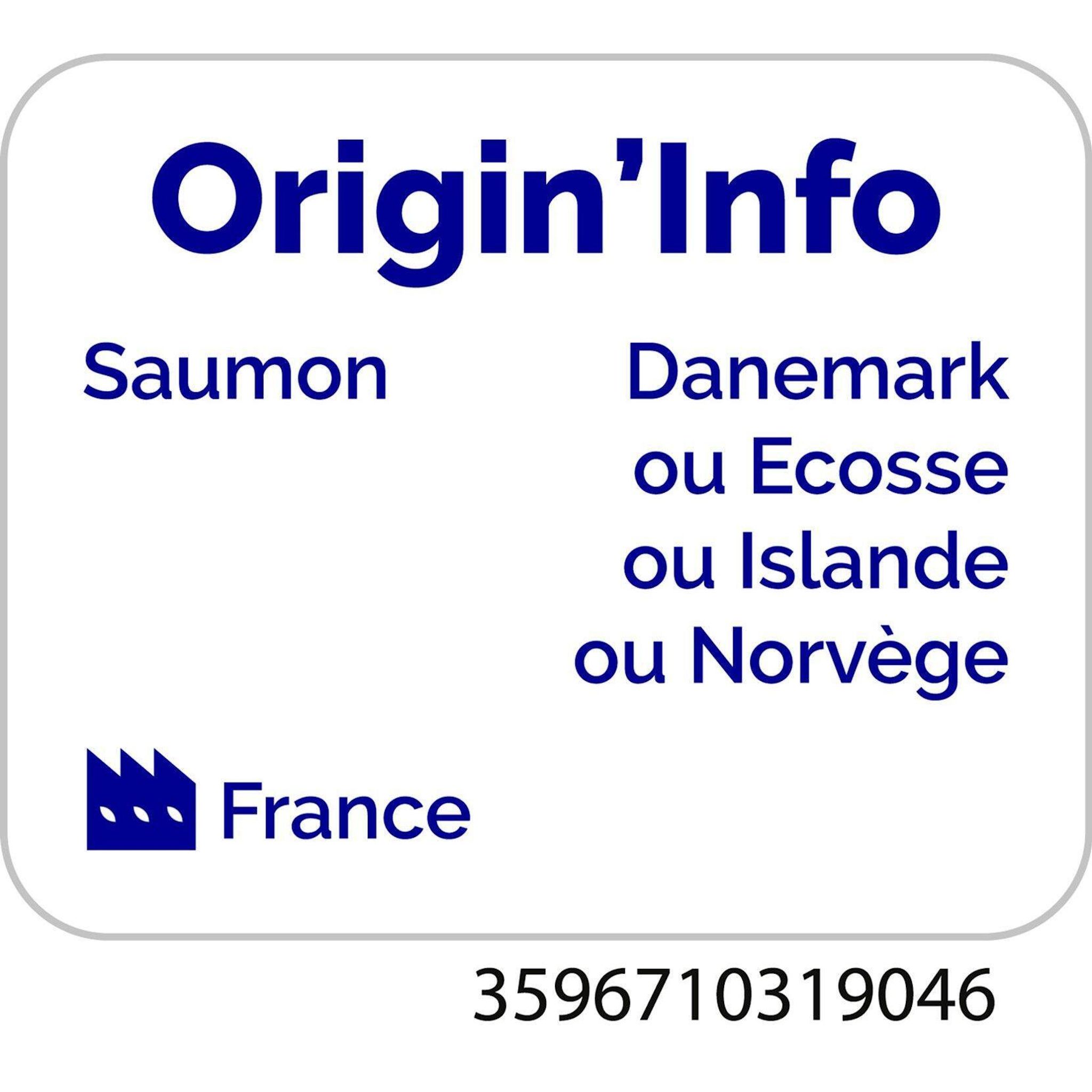 Voir la diapositive 3 : AUCHAN Dés de saumon fumé au bois de hêtre 90g