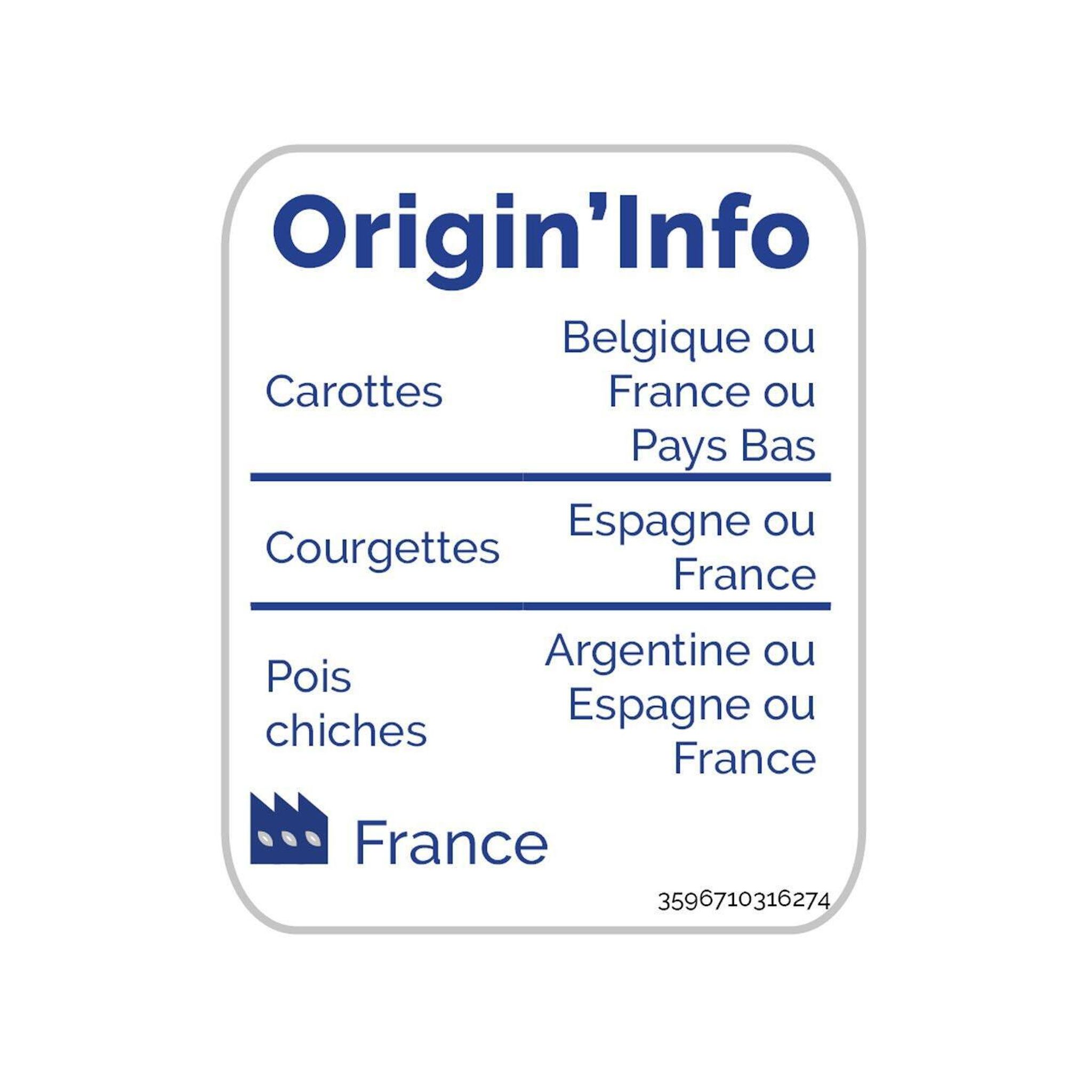 Voir la diapositive 2 : AUCHAN Légumes pour tajine 4 portions 750g