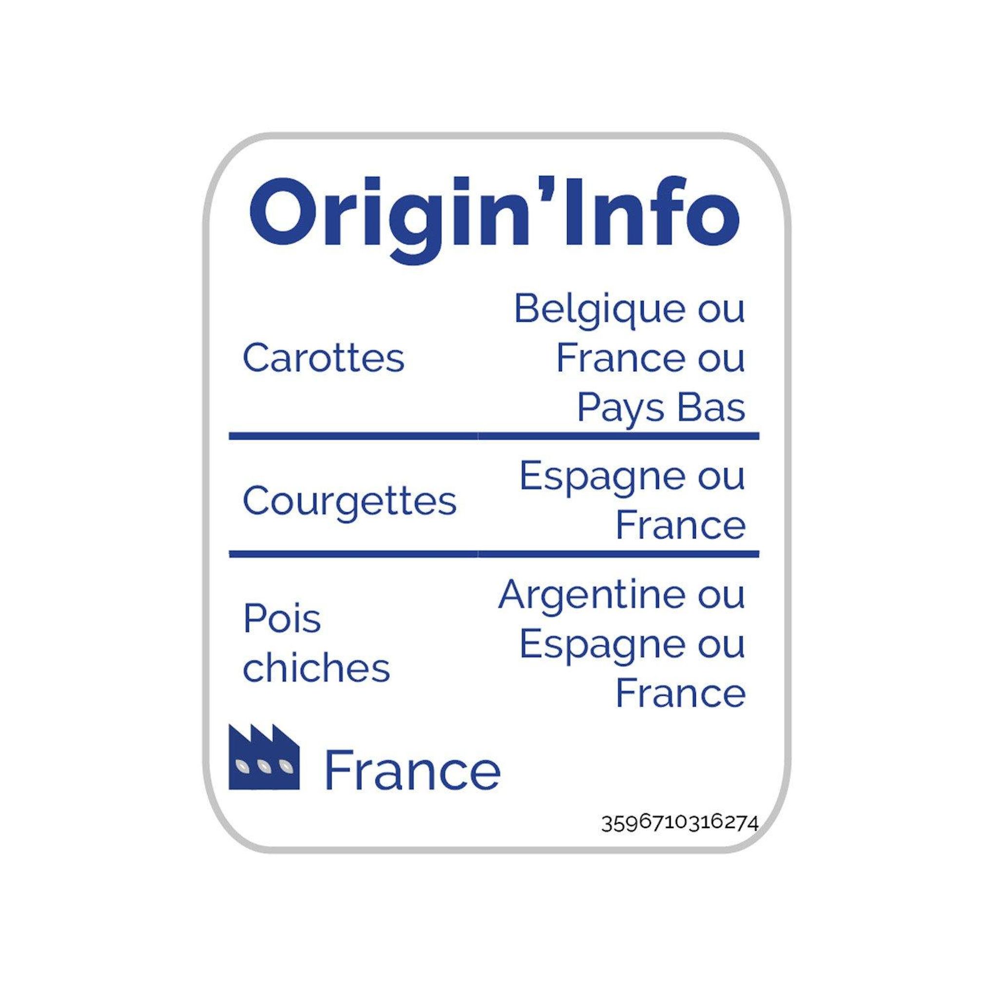 Voir la diapositive 3 : AUCHAN Légumes pour tajine 4 portions 750g