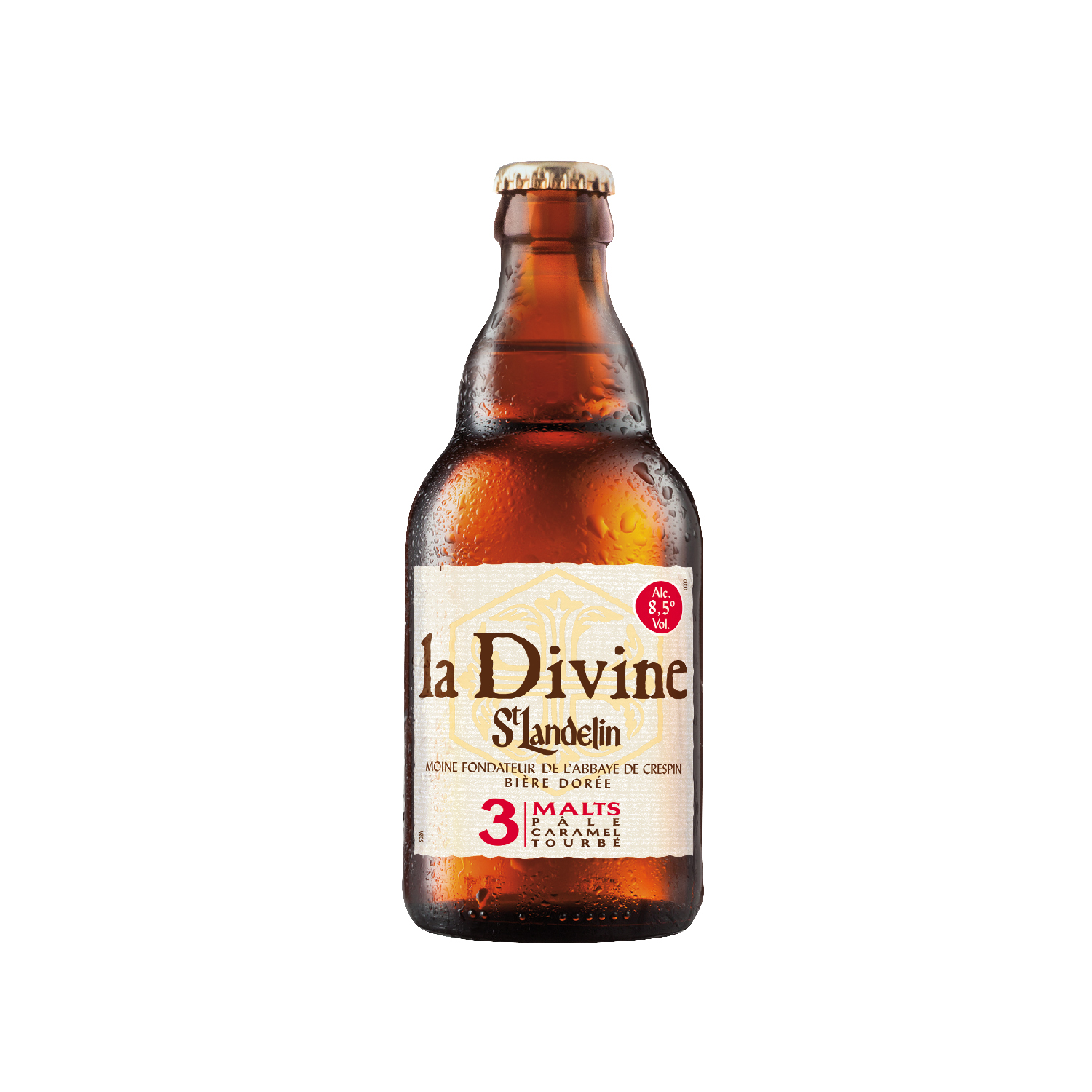 Voir la diapositive 2 : SAINT LANDELIN La Divine bière blonde 8.5% bouteille 33cl