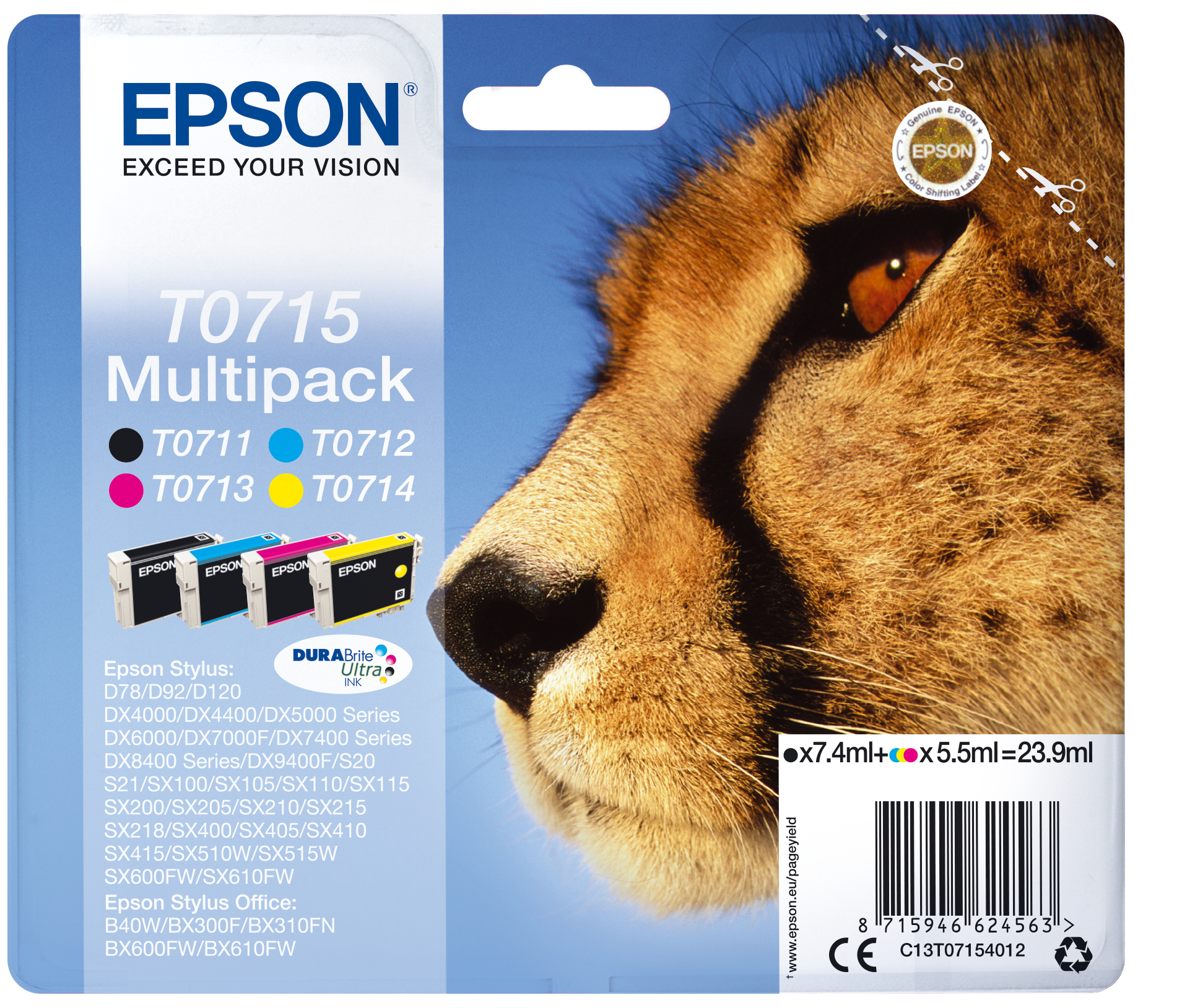 Voir la diapositive 3 : EPSON Cartouche T0715