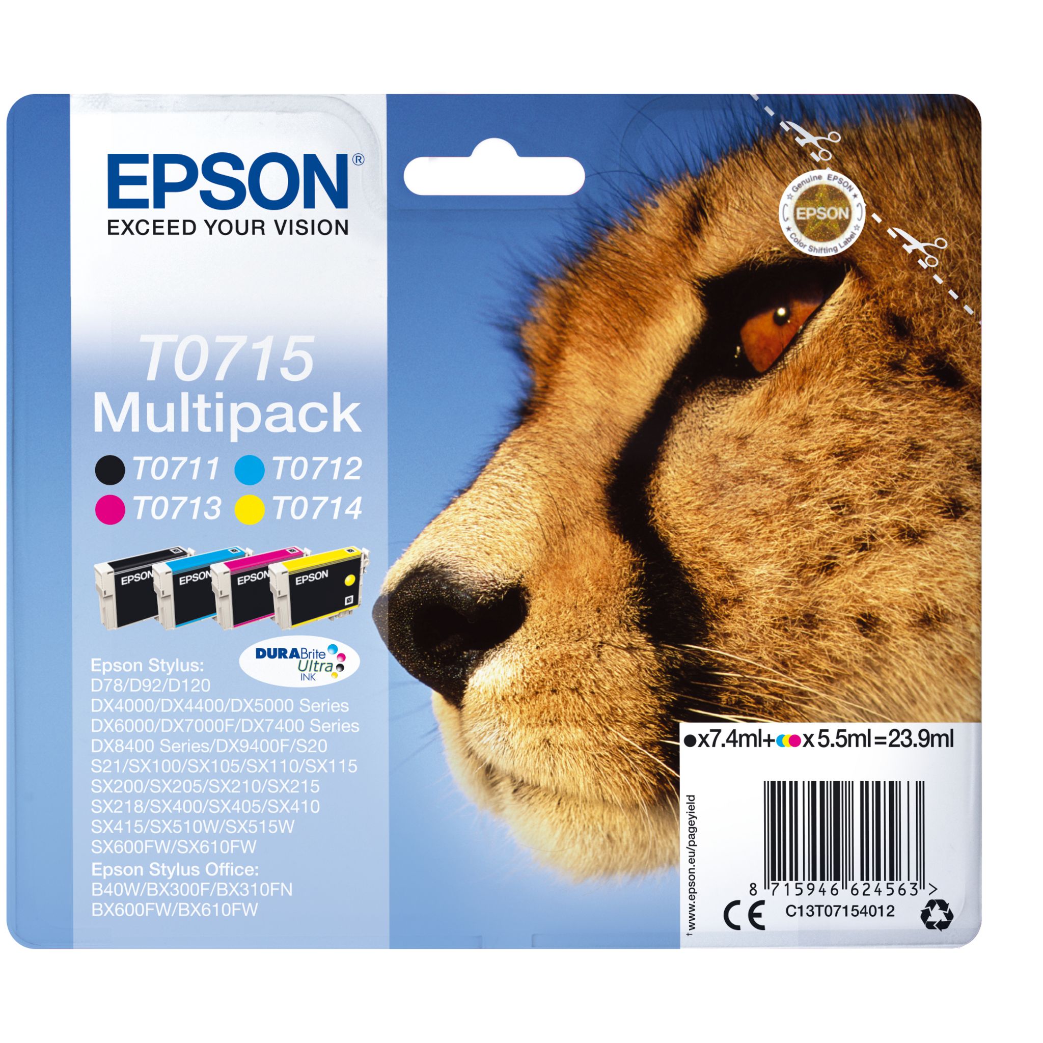 Voir la diapositive 3 : EPSON Cartouche T0715