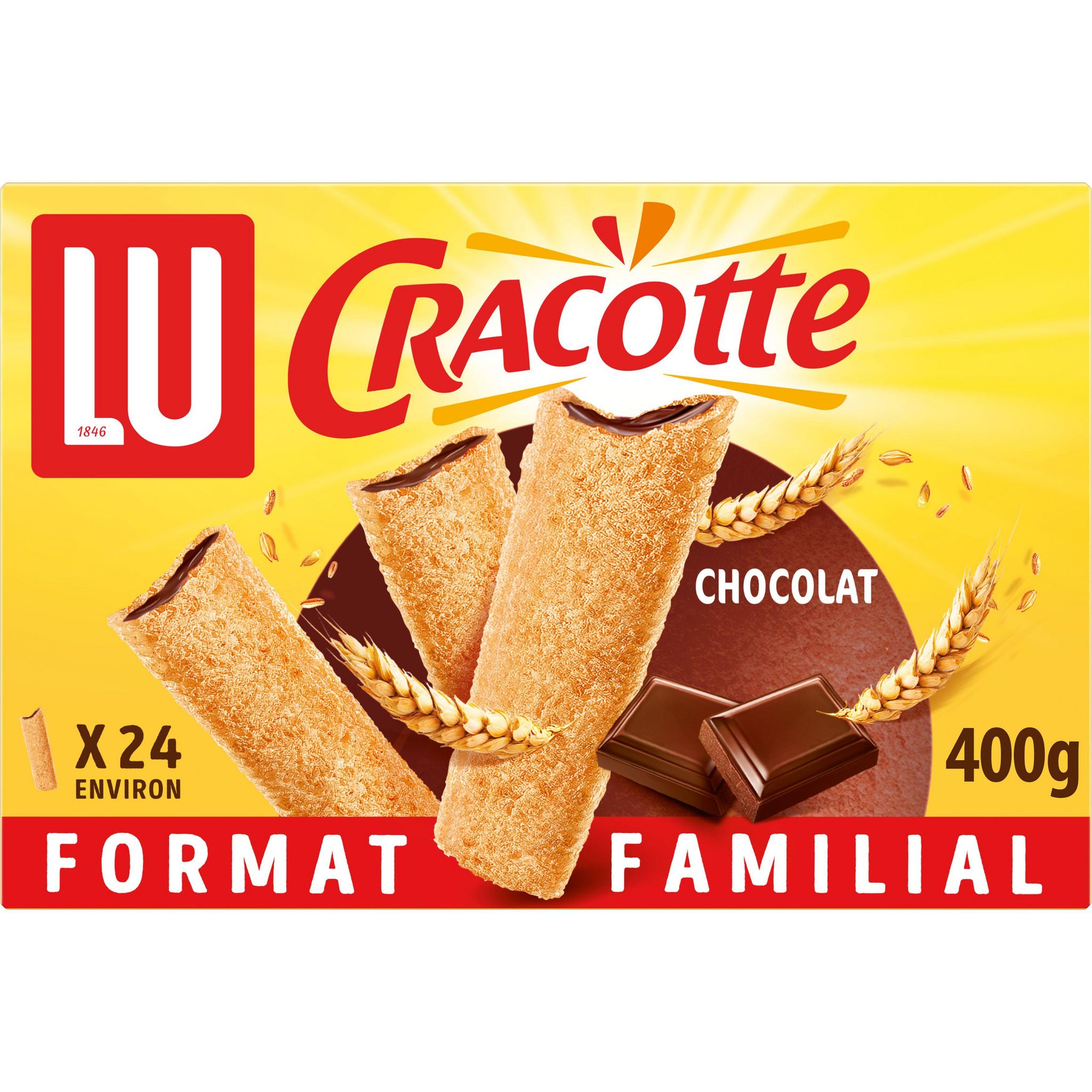 LU Cracotte chocolat 24 cracottes 400g