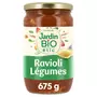 JARDIN BIO ETIC Ravioli aux légumes en bocal cuisiné en France 675g