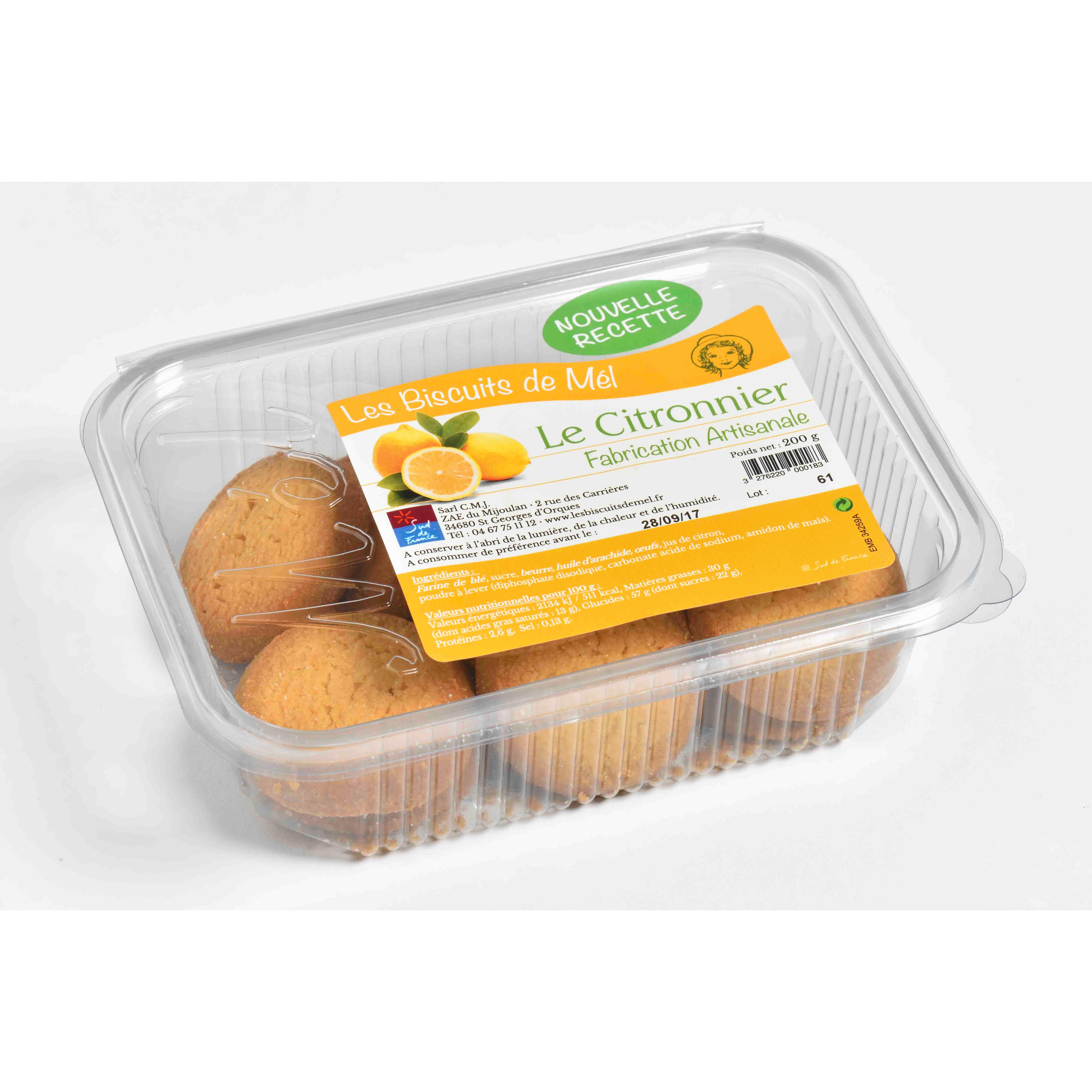 Voir la diapositive 2 : LES BISCUITS DE MÉL Biscuit le citronnier 200g