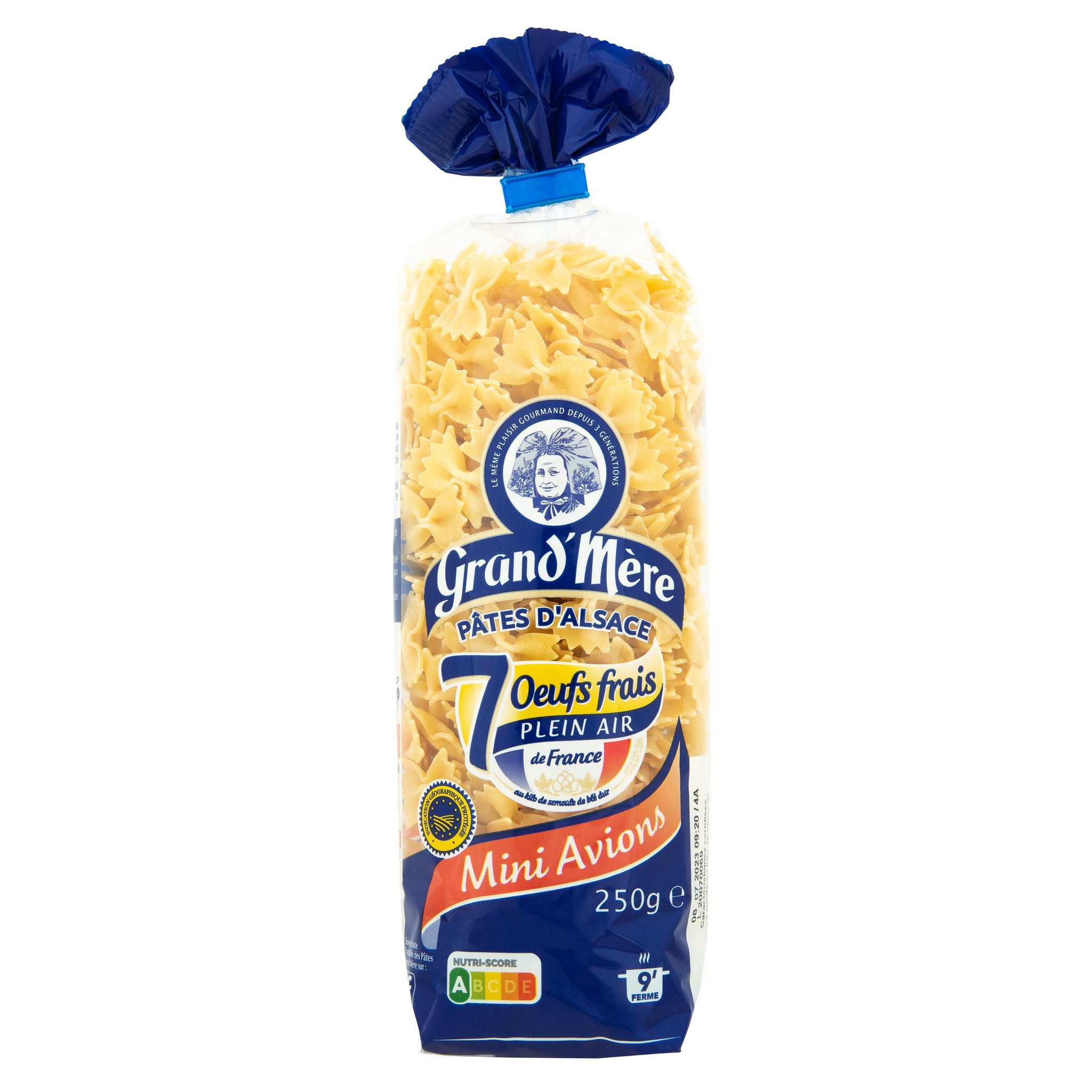 Voir la diapositive 2 : GRAND'MERE Pâtes d'Alsace 7 mini avions 250g