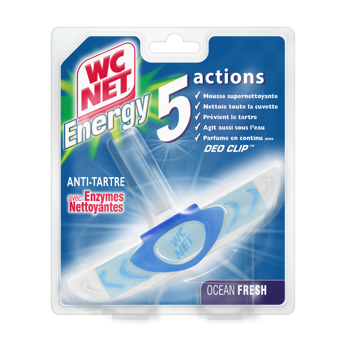 WC NET Bloc WC avec enzymes nettoyantes alpine fresh 1 bloc