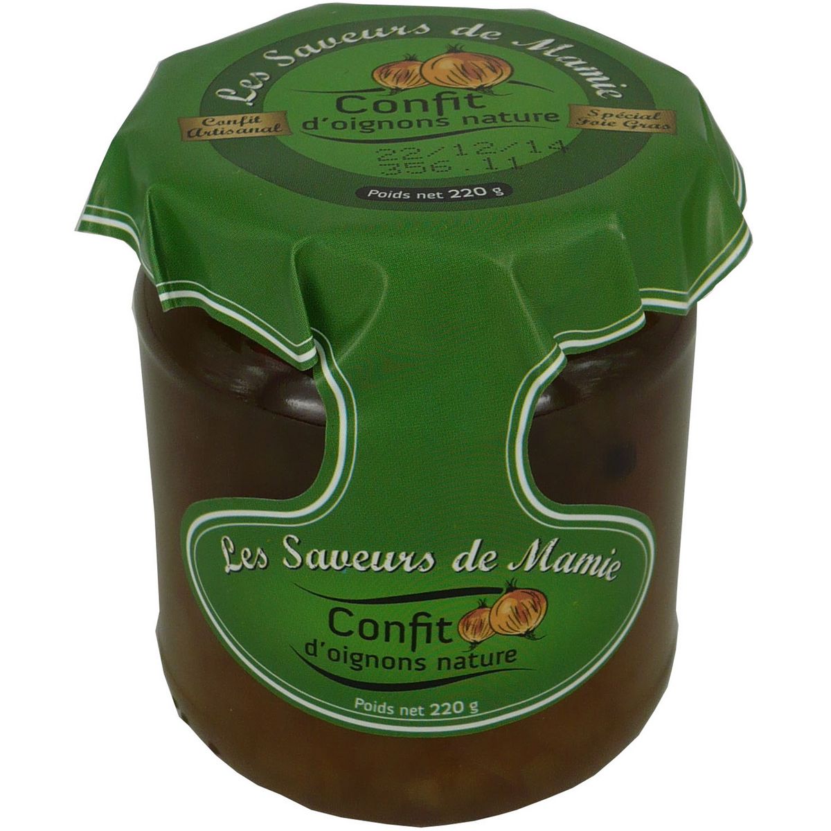 LES SAVEURS DE MAMIE Confit d'oignon nature 220g