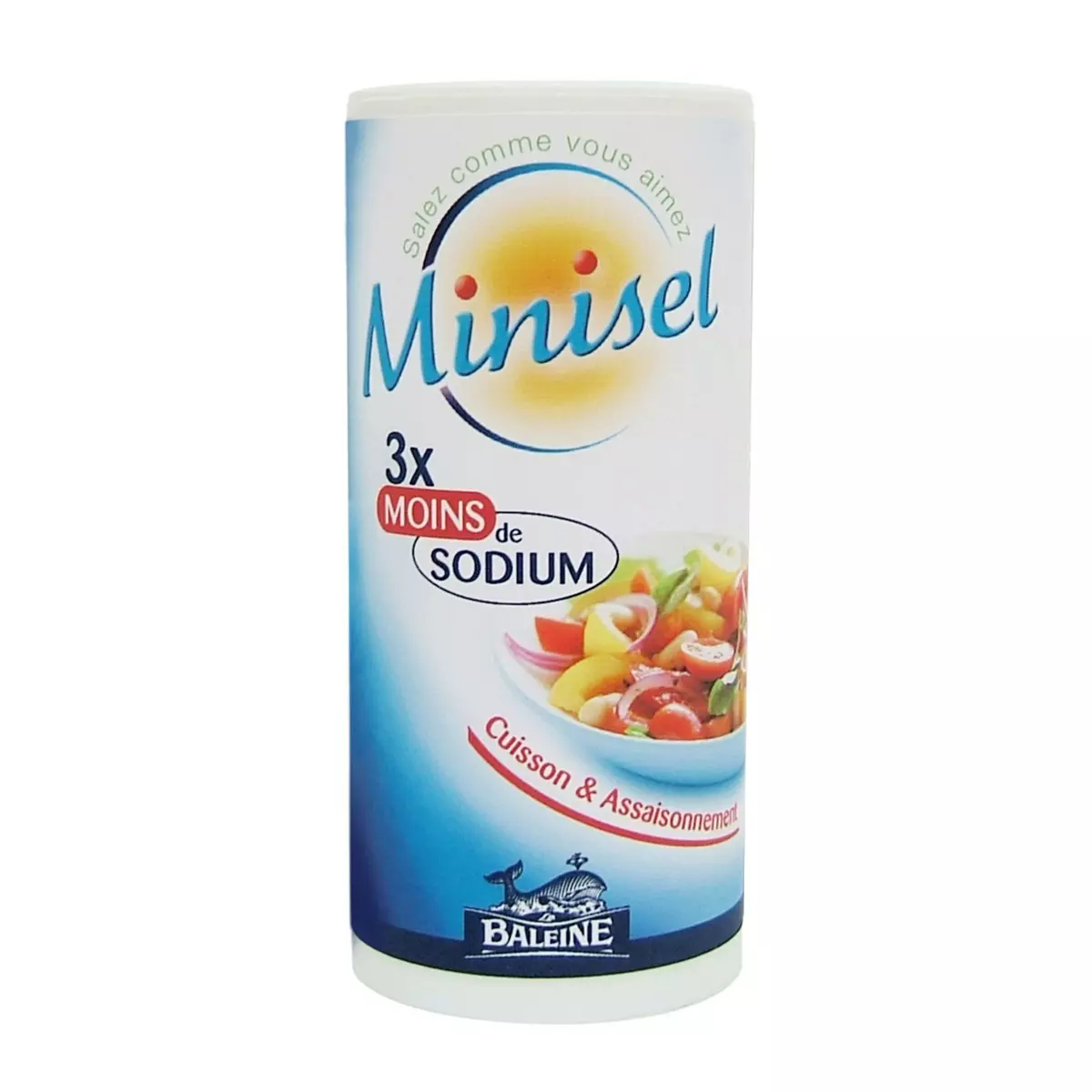 LA BALEINE Minisel Sel réduit en sodium 125g