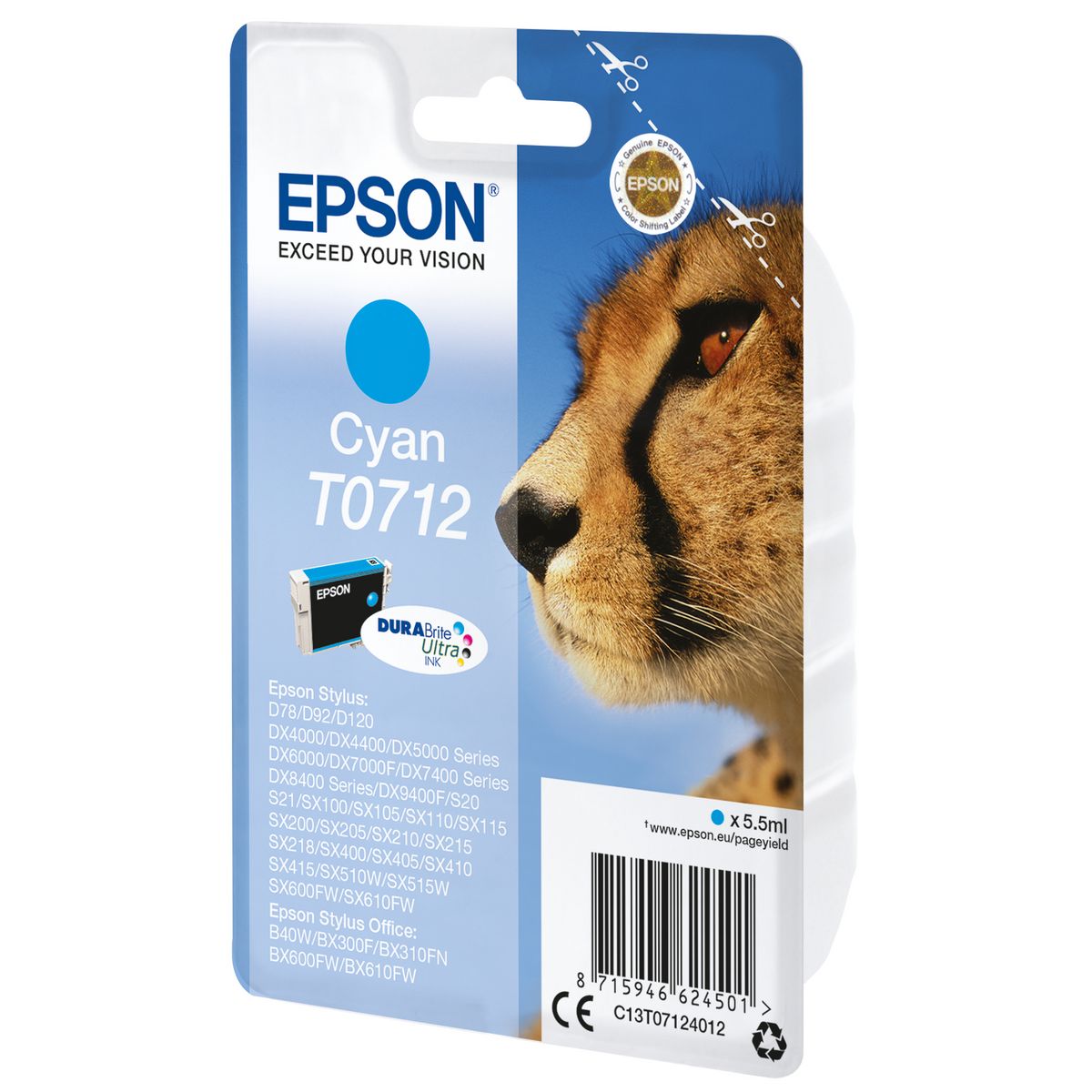 EPSON Cartouche T0712 Cyan