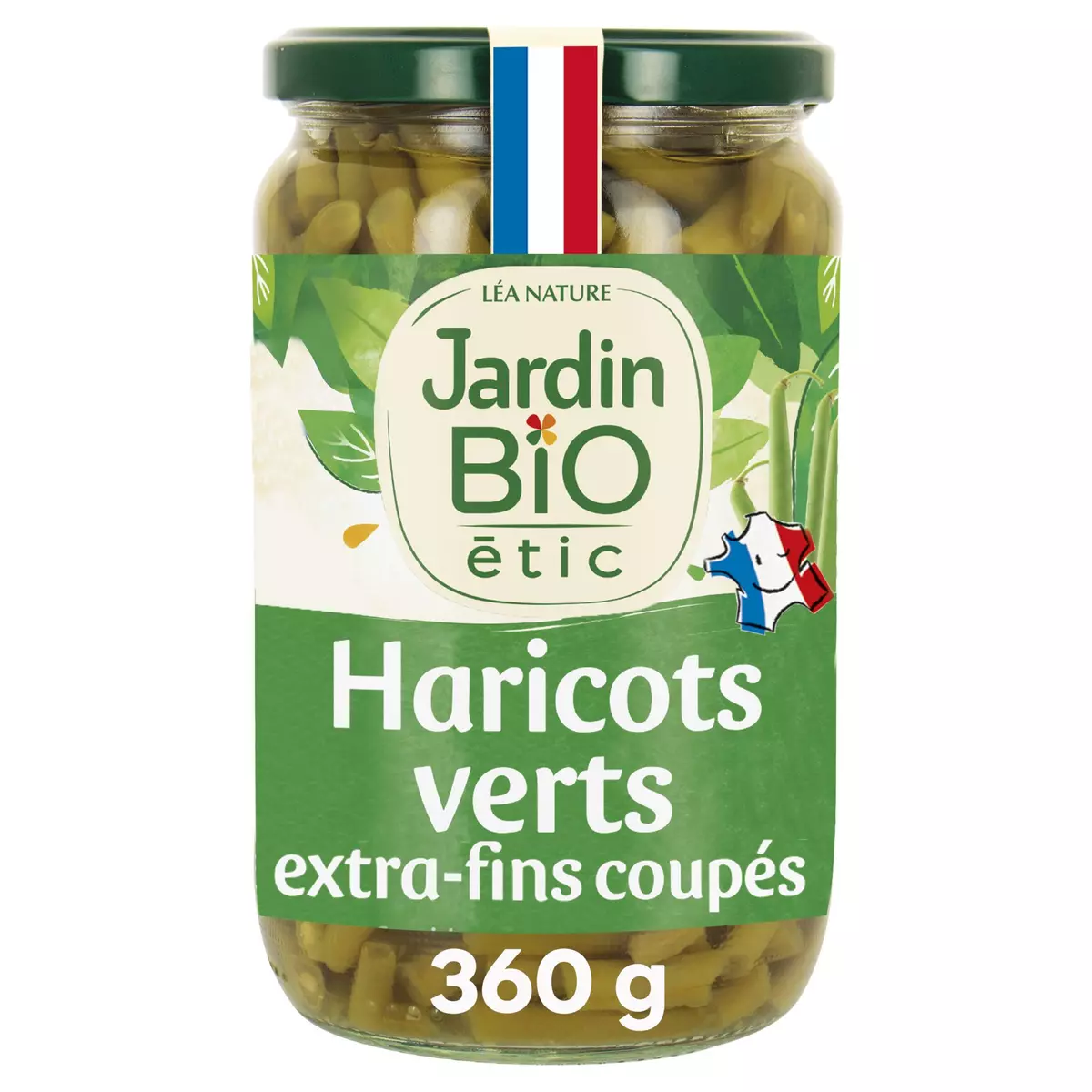 JARDIN BIO ETIC Haricots verts extra-fins coupés en bocal 360g