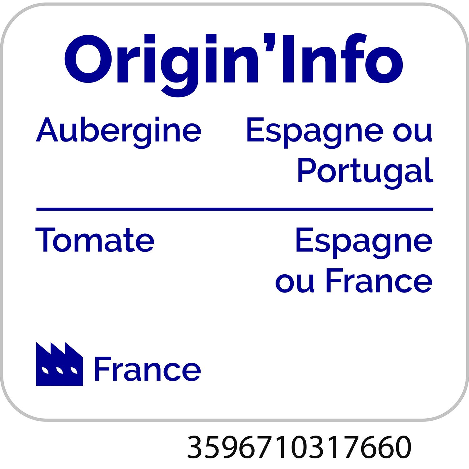 Voir la diapositive 2 : AUCHAN Les mijotés Riste d'aubergines en bocal 650g