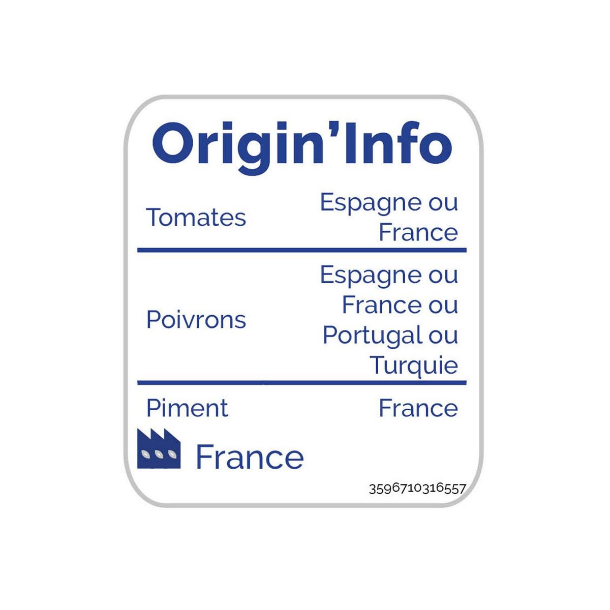 AUCHAN Piperade au piment d'Espelette en bocal 650g