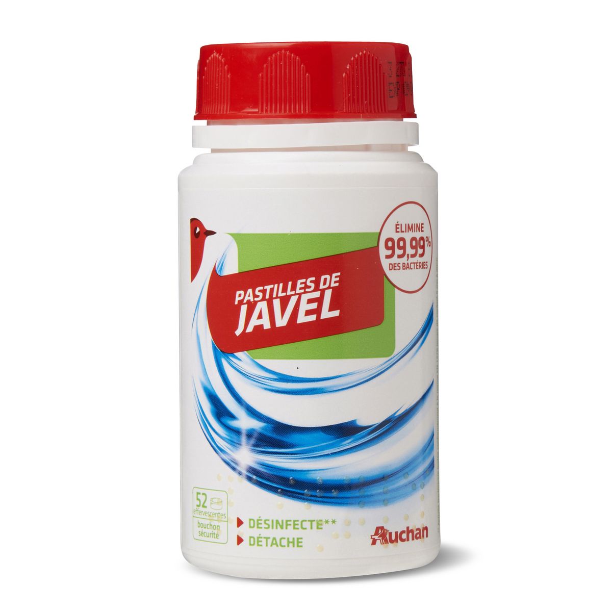 AUCHAN Pastilles de javel à diluer 52 pastilles