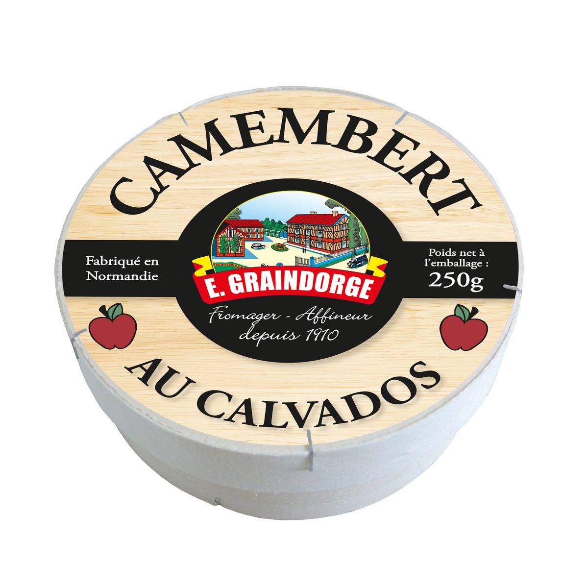 GRAINDORGE Camembert de Normandie au calvados 250g