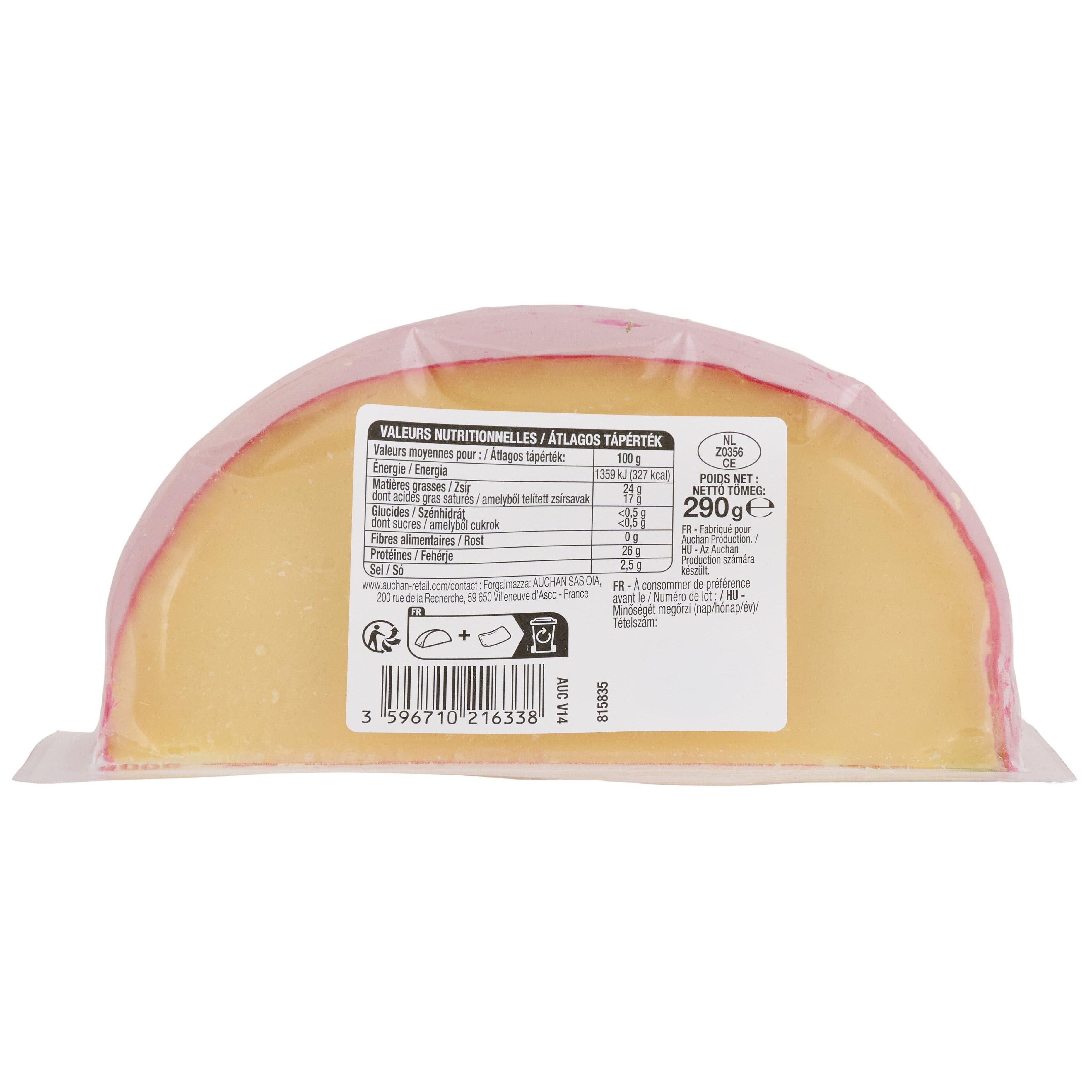 Voir la diapositive 2 : AUCHAN Edam 290g