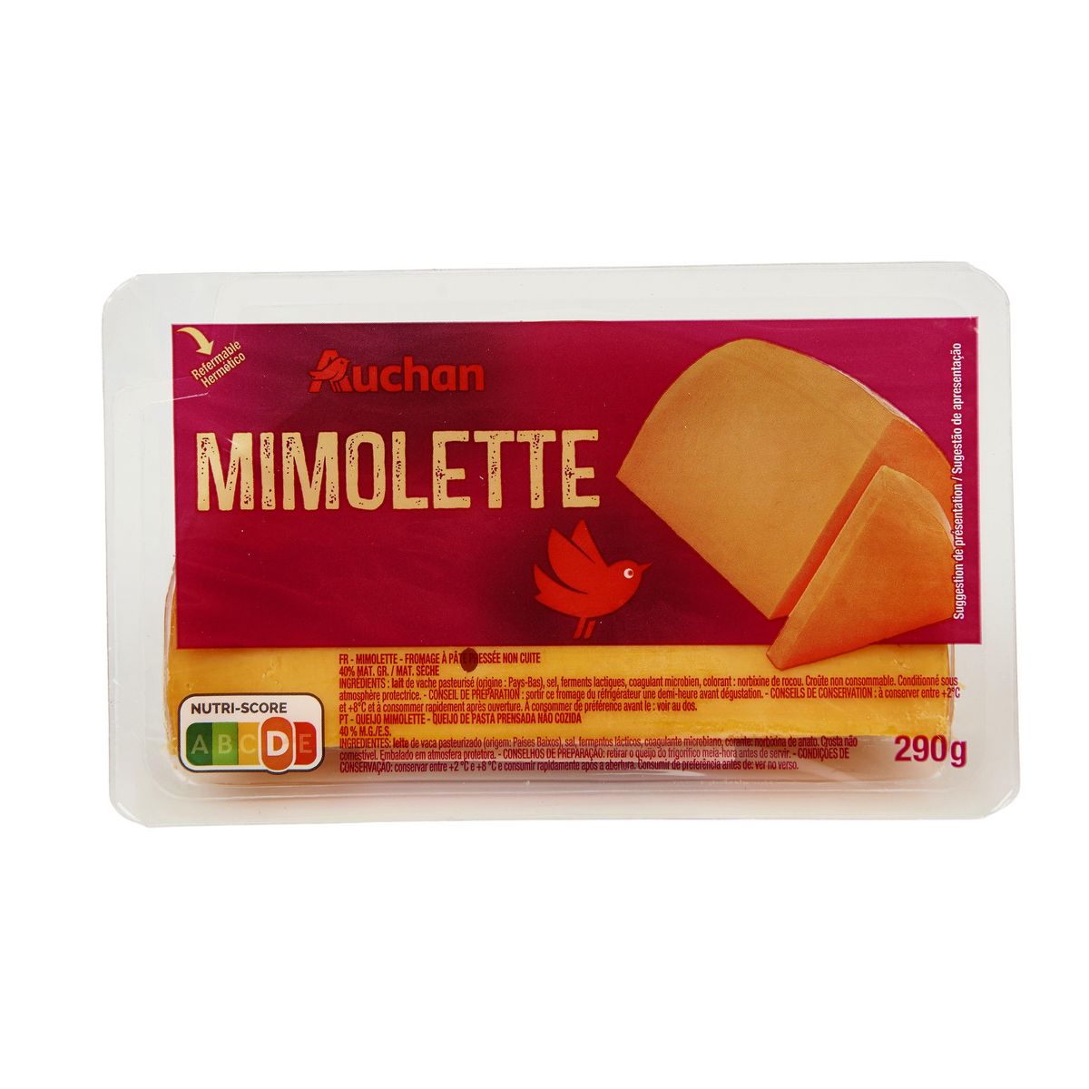 AUCHAN Mimolette jeune 290g