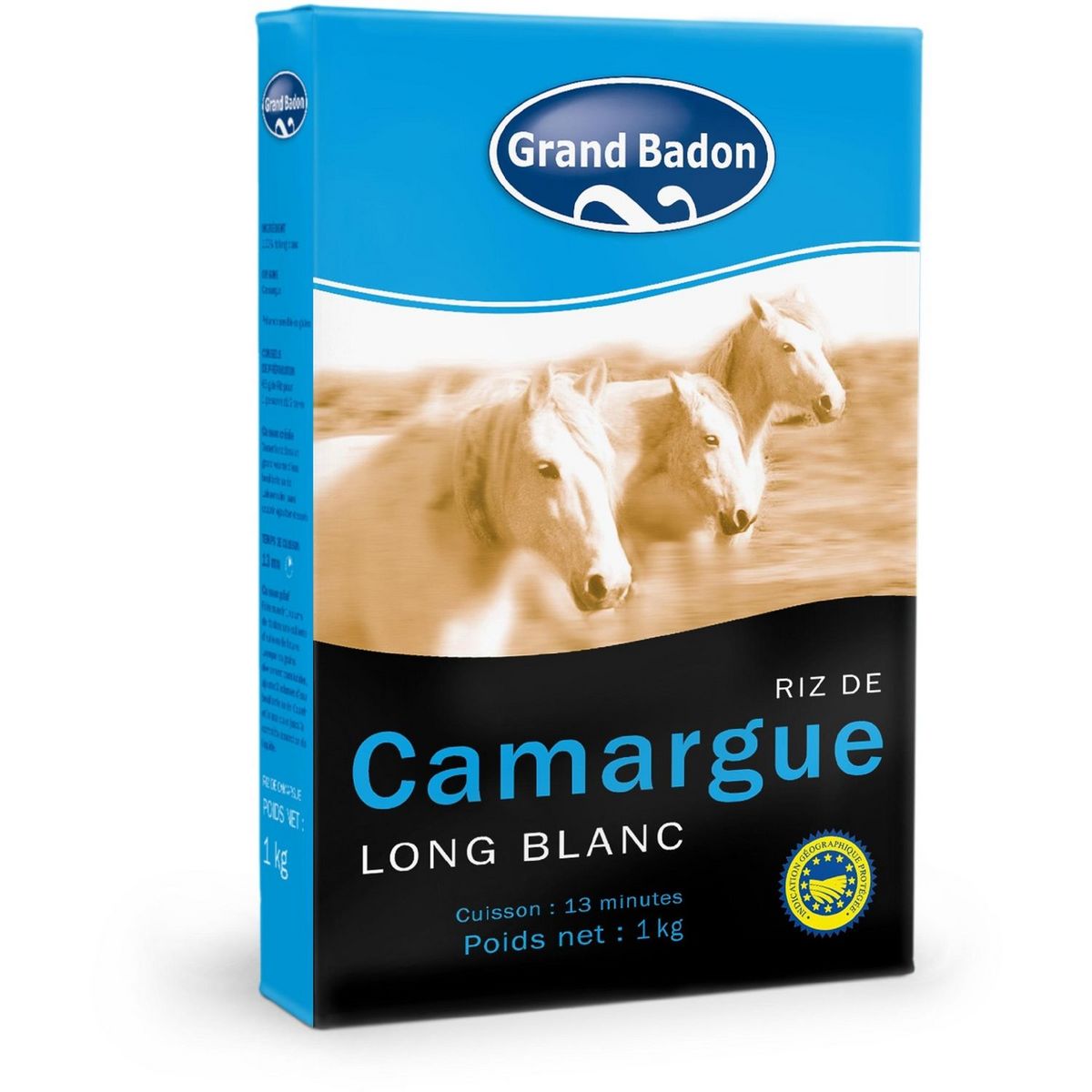 GRAND BADON Riz long blanc de Camargue IGP 1kg