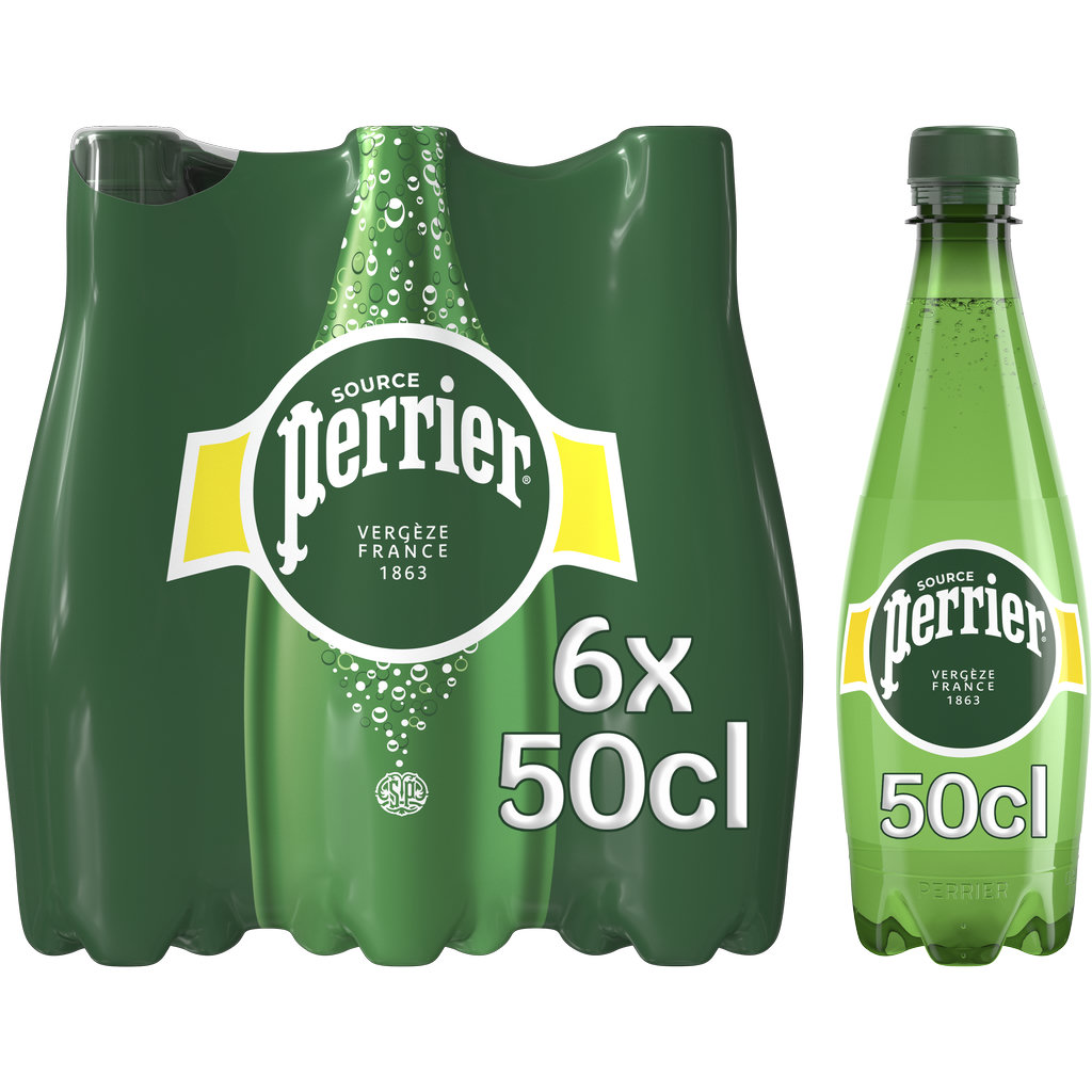 PERRIER Eau minérale naturelle gazeuse bouteilles 6x50cl