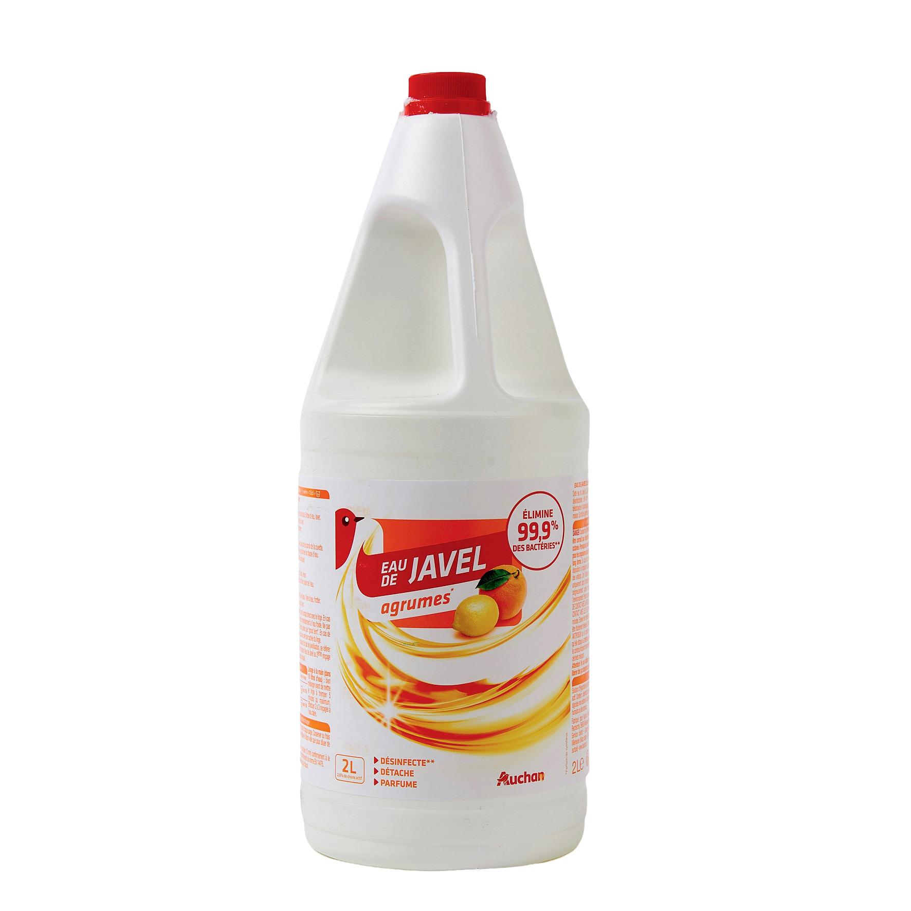 Voir la diapositive 2 : AUCHAN Eau de javel aux agrumes 2l