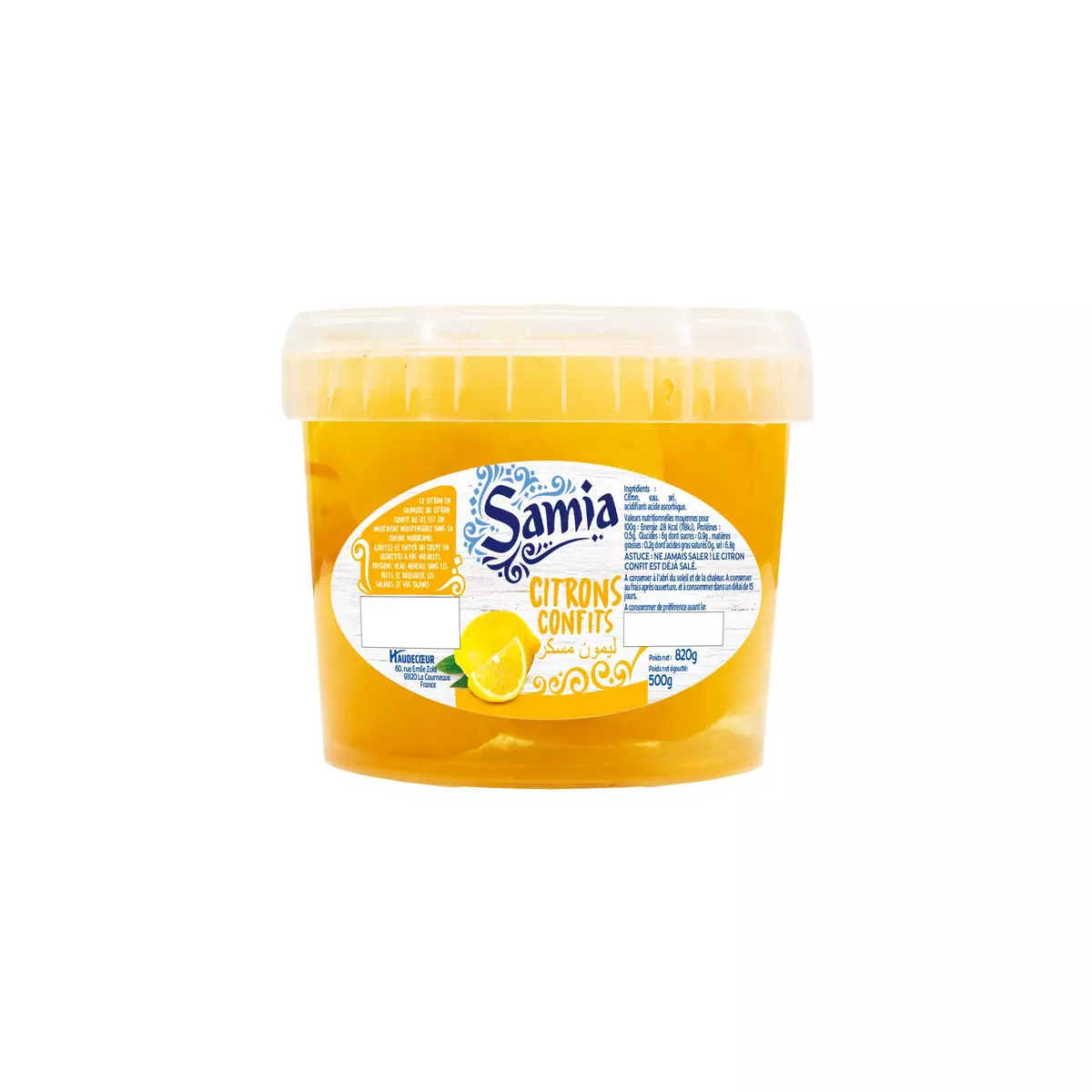 SAMIA citrons confits 820g