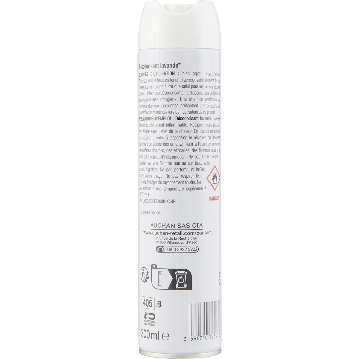 POUCE Spray désodorisant lavande 300ml
