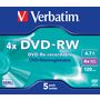 Voir la diapositive 2 : VERBATIM CD DVD vierge DataLifePlus - 120mn - 4.7 Go - 4x - 5 pièces en boîte cristal