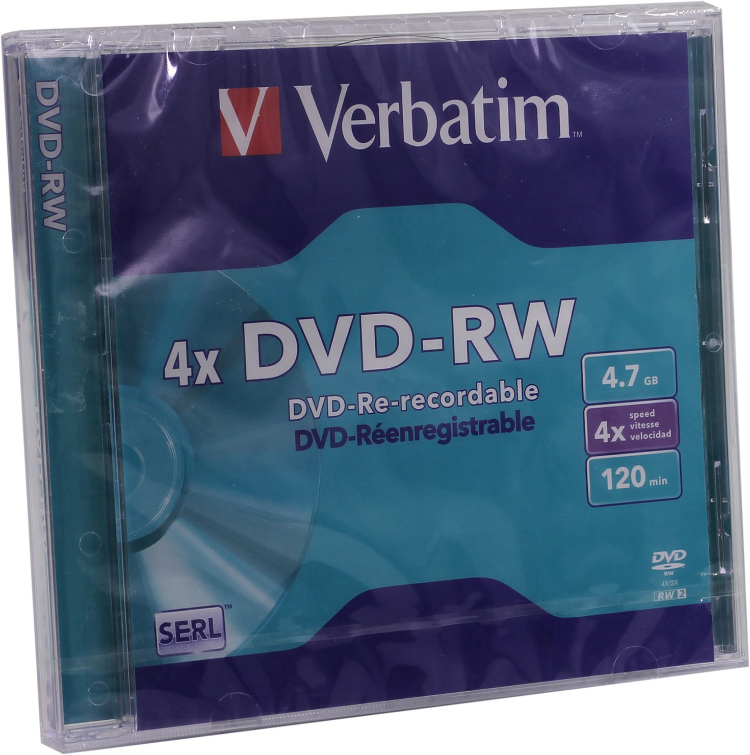 Voir la diapositive 4 : VERBATIM CD DVD vierge DataLifePlus - 120mn - 4.7 Go - 4x - 5 pièces en boîte cristal