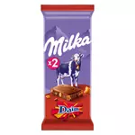 Milka MILKA Tablette de chocolat au lait et Daim