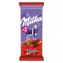 MILKA Tablette de chocolat au lait et Daim 2 pièces 2x100g